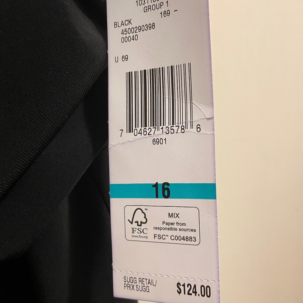 Jones New York black knit dress